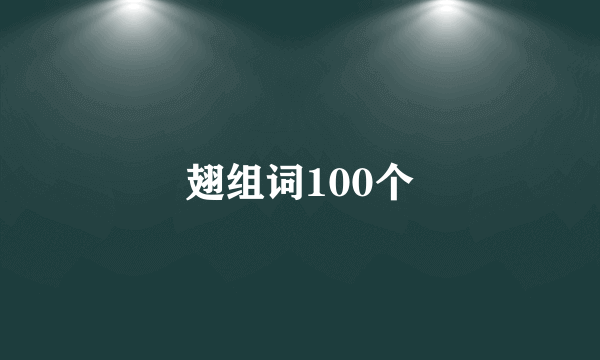 翅组词100个