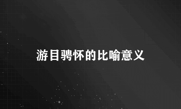 游目骋怀的比喻意义