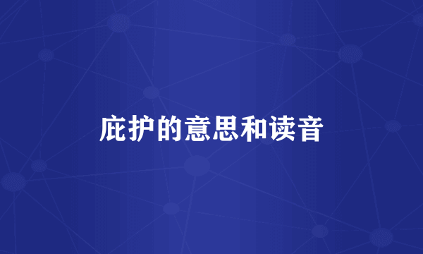 庇护的意思和读音