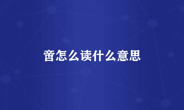 啻怎么读什么意思