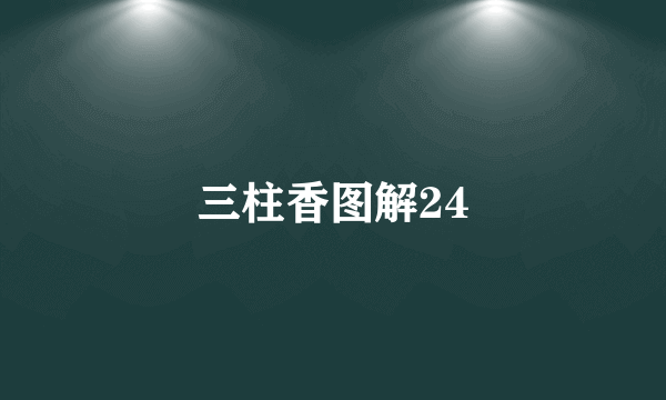 三柱香图解24