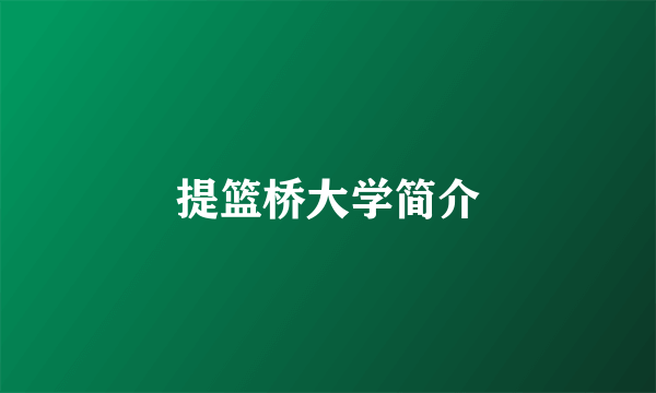 提篮桥大学简介
