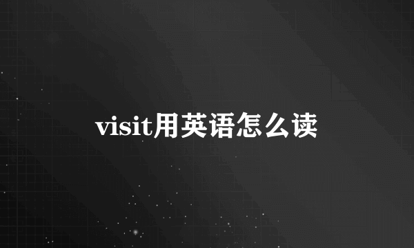 visit用英语怎么读