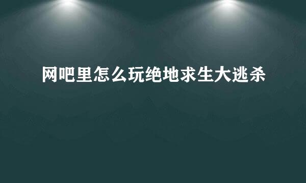 网吧里怎么玩绝地求生大逃杀
