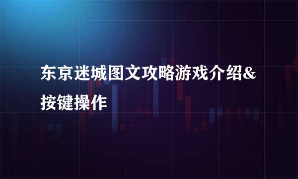 东京迷城图文攻略游戏介绍&按键操作