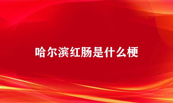 哈尔滨红肠是什么梗