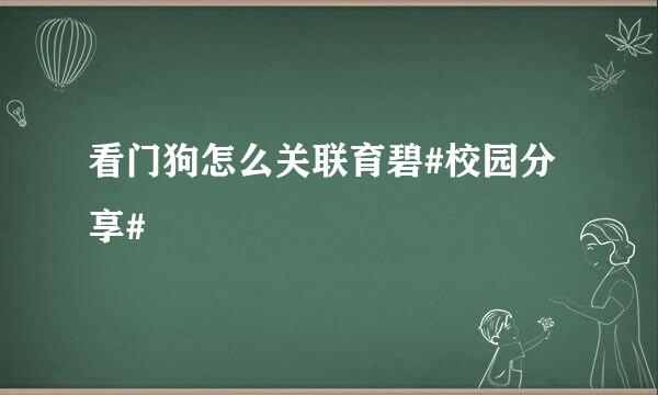 看门狗怎么关联育碧#校园分享#