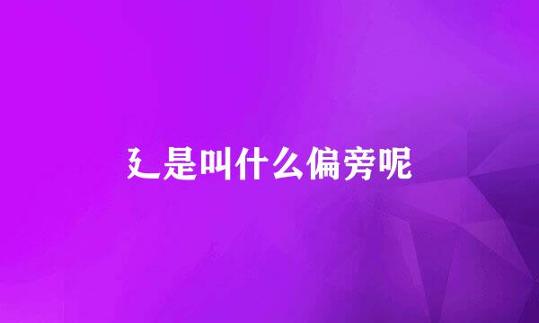 廴是叫什么偏旁呢