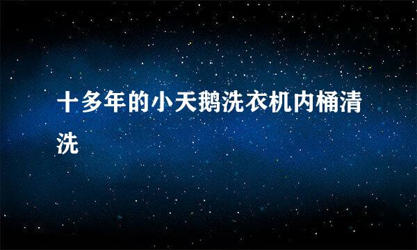 十多年的小天鹅洗衣机内桶清洗