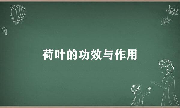 荷叶的功效与作用