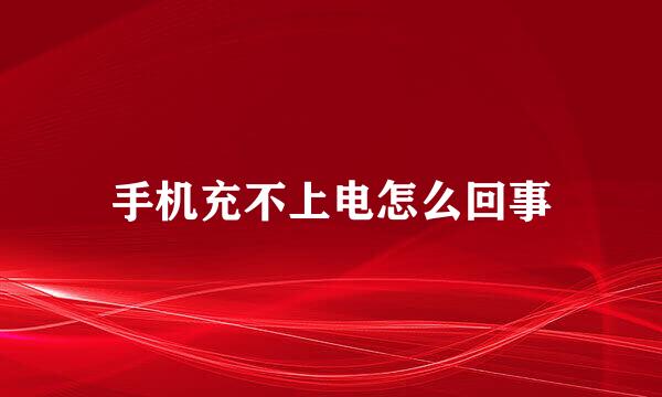 手机充不上电怎么回事