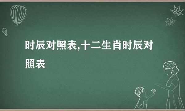时辰对照表,十二生肖时辰对照表