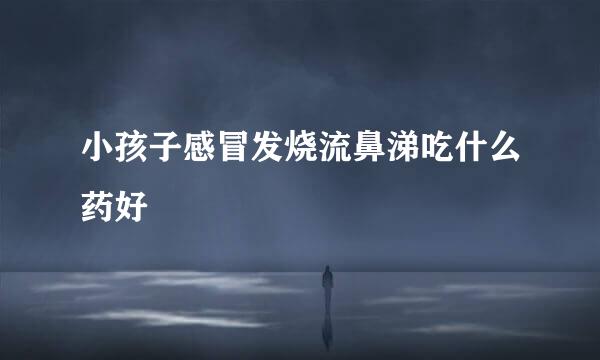 小孩子感冒发烧流鼻涕吃什么药好