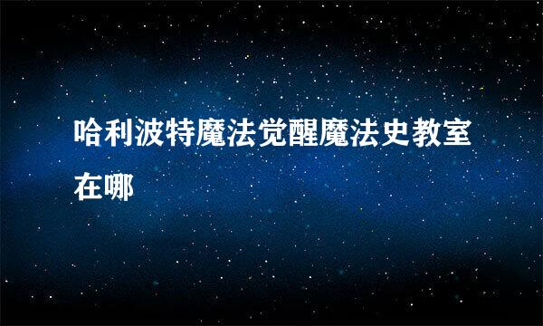 哈利波特魔法觉醒魔法史教室在哪