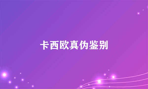 卡西欧真伪鉴别