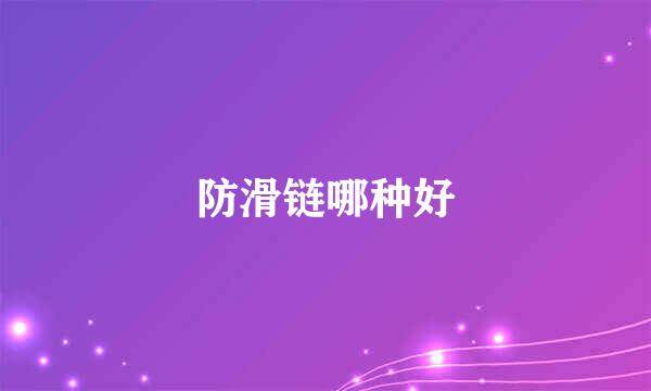 防滑链哪种好