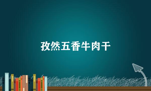 孜然五香牛肉干