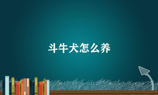 斗牛犬怎么养