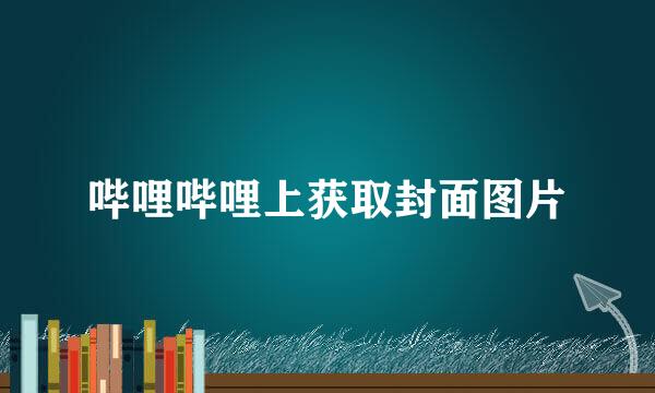 哔哩哔哩上获取封面图片