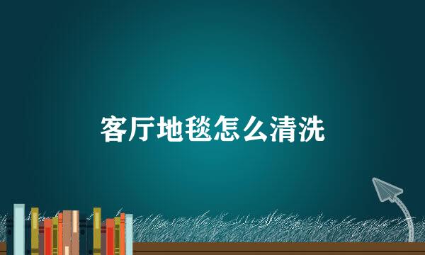 客厅地毯怎么清洗