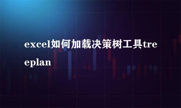 excel如何加载决策树工具treeplan