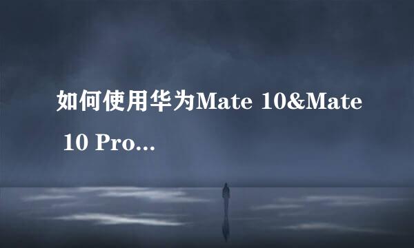 如何使用华为Mate 10&Mate 10 Pro相机中的AI拍照助手