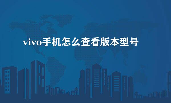 vivo手机怎么查看版本型号