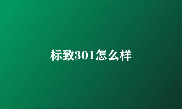 标致301怎么样