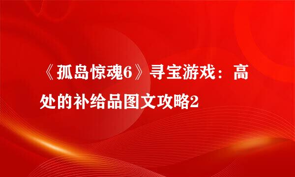 《孤岛惊魂6》寻宝游戏：高处的补给品图文攻略2