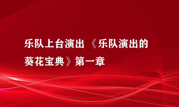乐队上台演出 《乐队演出的葵花宝典》第一章