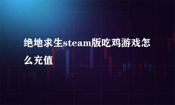 绝地求生steam版吃鸡游戏怎么充值
