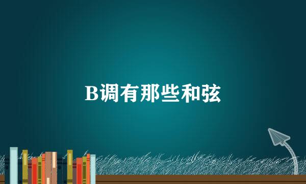 B调有那些和弦