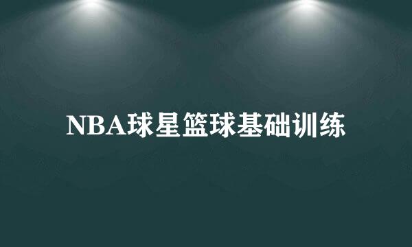 NBA球星篮球基础训练