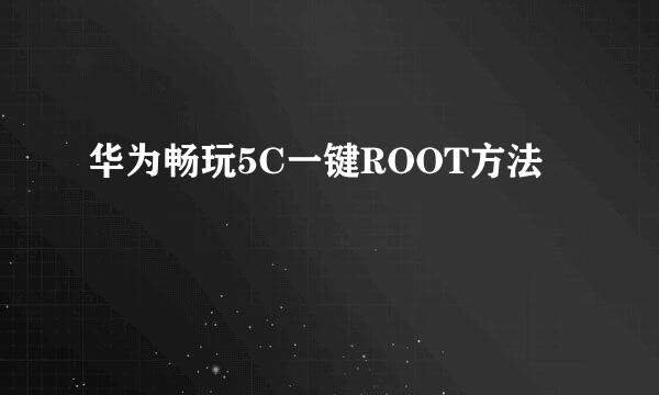 华为畅玩5C一键ROOT方法