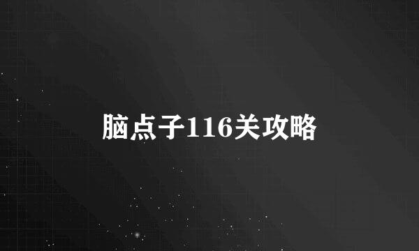 脑点子116关攻略