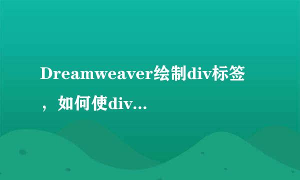 Dreamweaver绘制div标签，如何使div标签居中