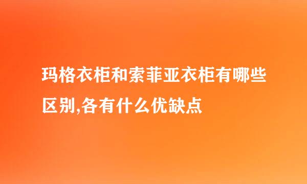 玛格衣柜和索菲亚衣柜有哪些区别,各有什么优缺点