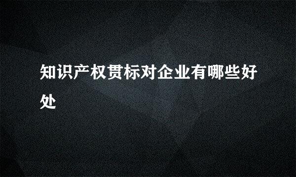 知识产权贯标对企业有哪些好处