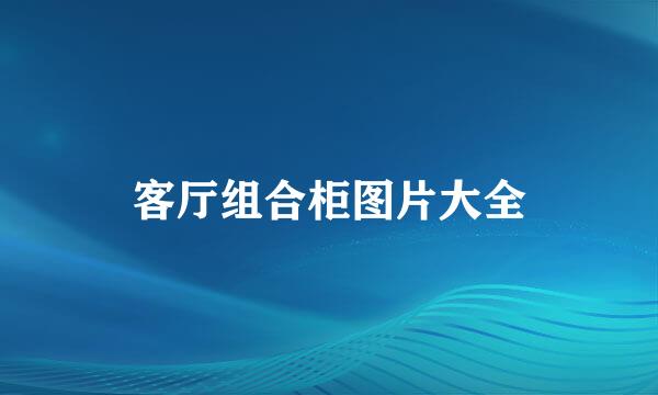 客厅组合柜图片大全