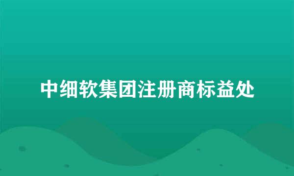 中细软集团注册商标益处