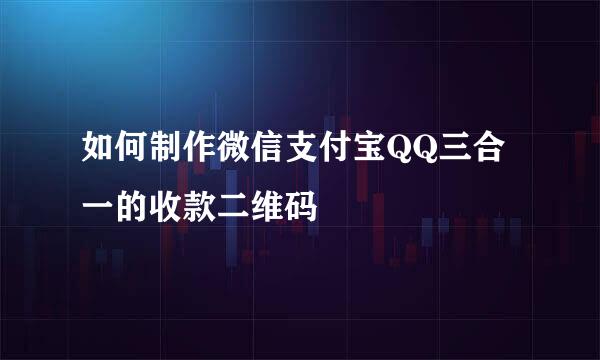 如何制作微信支付宝QQ三合一的收款二维码