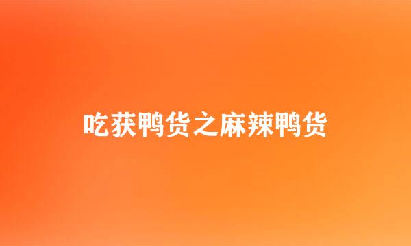 吃获鸭货之麻辣鸭货