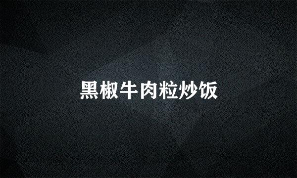 黑椒牛肉粒炒饭