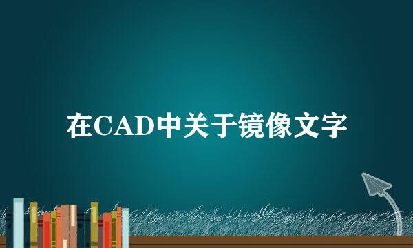 在CAD中关于镜像文字