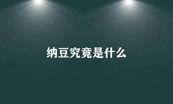 纳豆究竟是什么