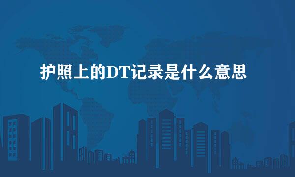 护照上的DT记录是什么意思