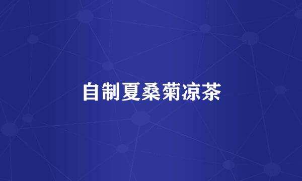 自制夏桑菊凉茶