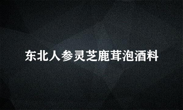 东北人参灵芝鹿茸泡酒料