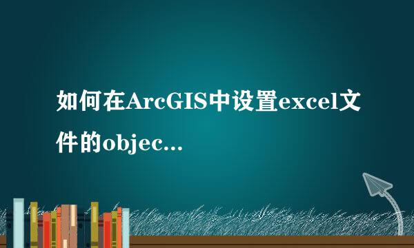 如何在ArcGIS中设置excel文件的object-ID