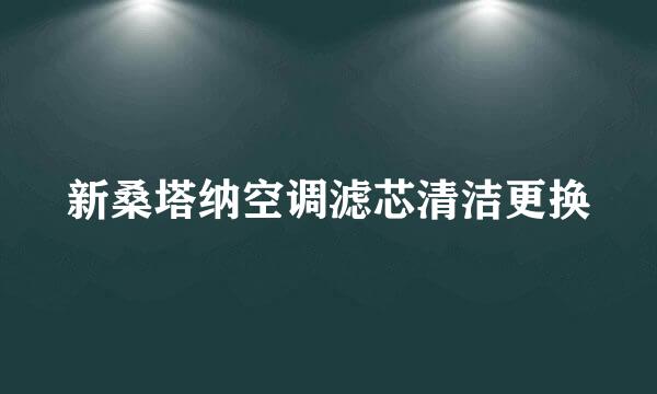 新桑塔纳空调滤芯清洁更换